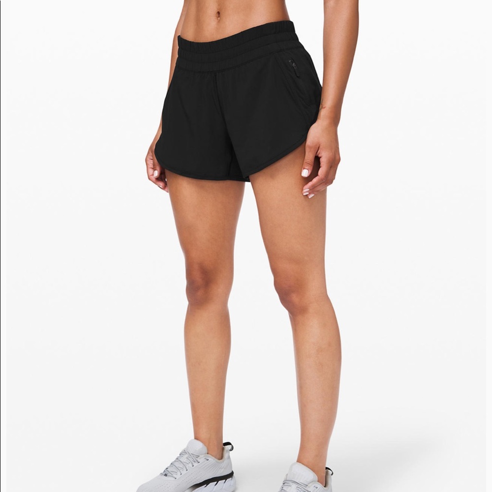 Black lululemon tracker shorts